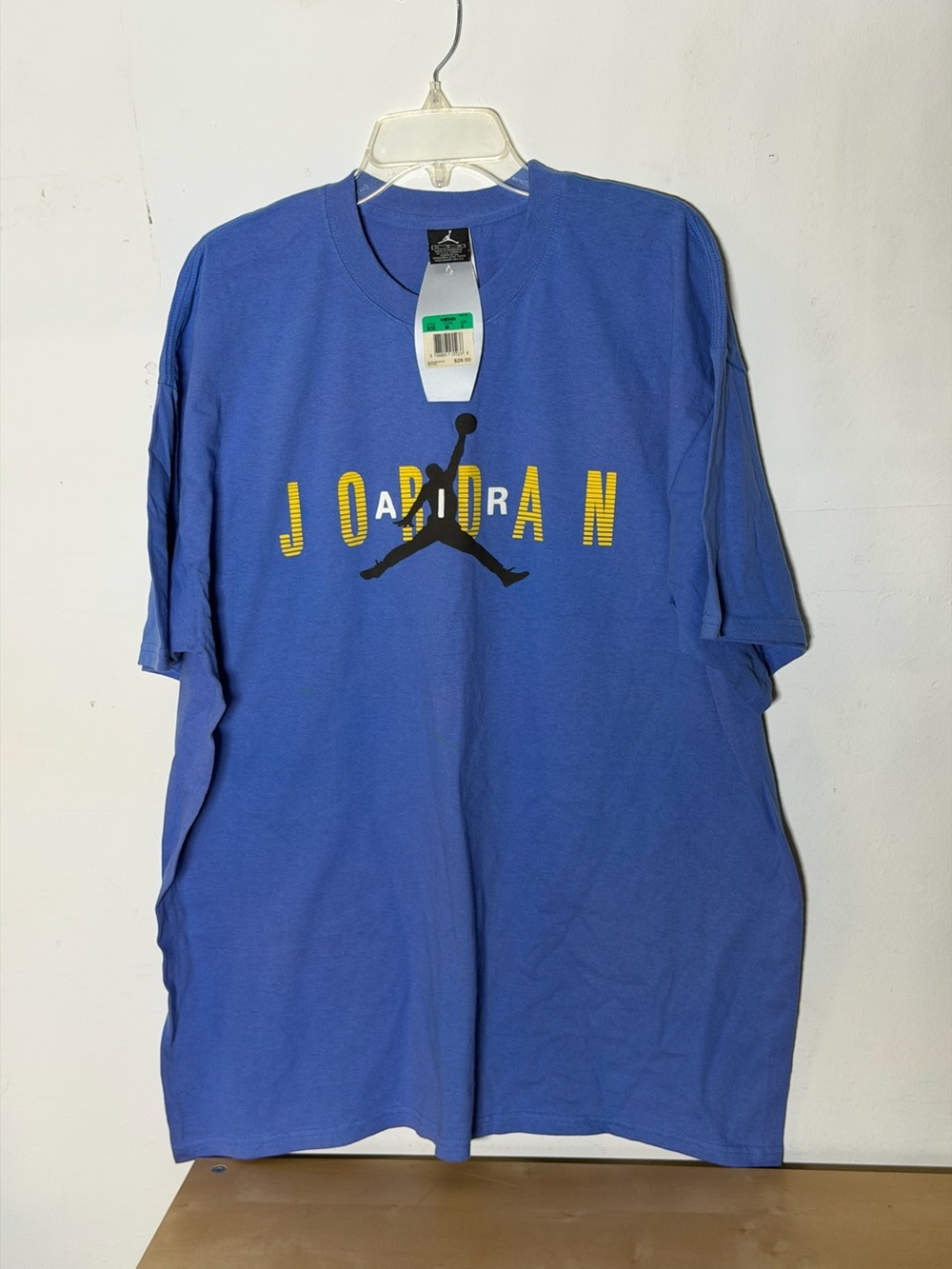 Vintage Air Jordan Jumpman T Shirt Men’s XL Blue NWT 282382-404 Stains